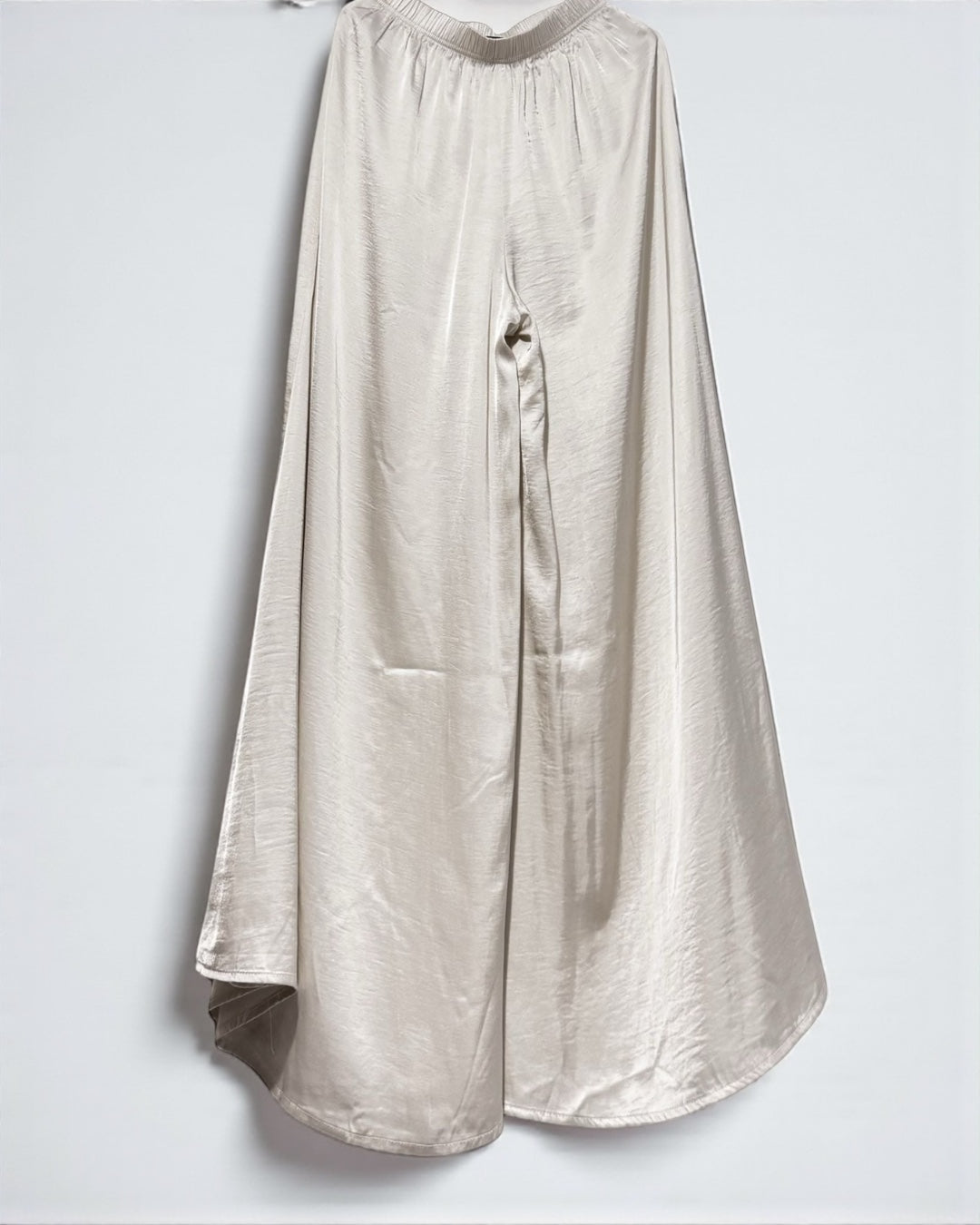White Wide Trousers
