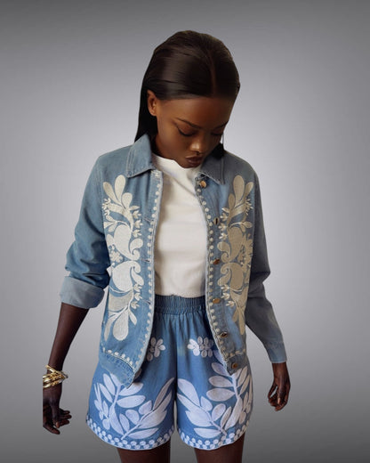 Short en jean Uzory