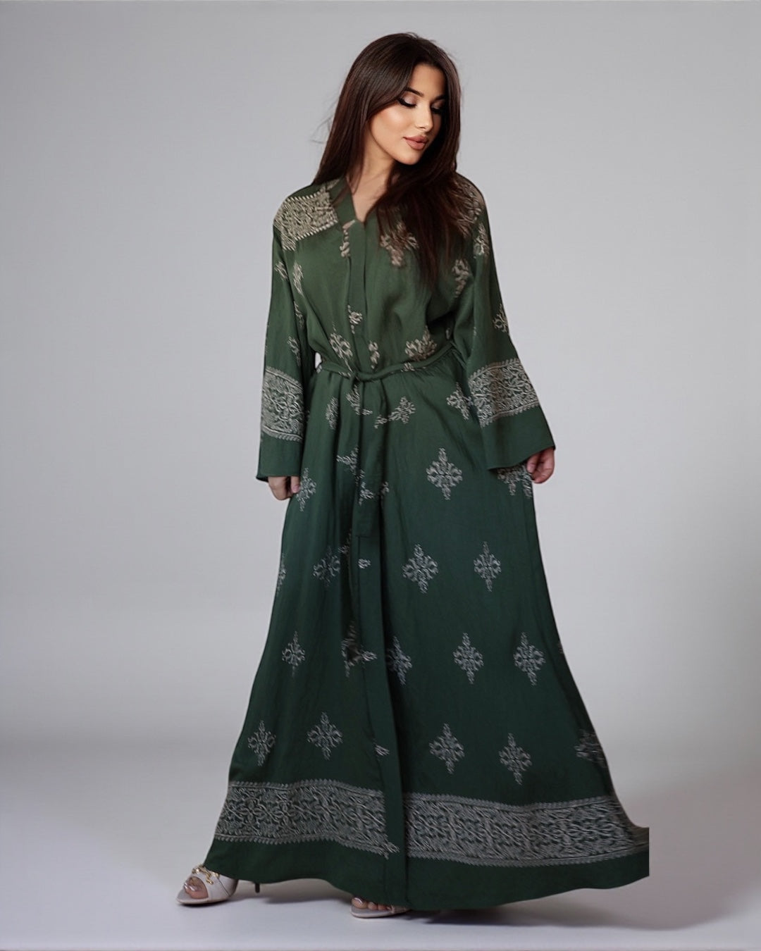 Layla – Robe longue brodée