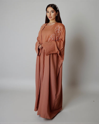 Noor Bloom – Украшенный комплект из двух предметов (терракота)