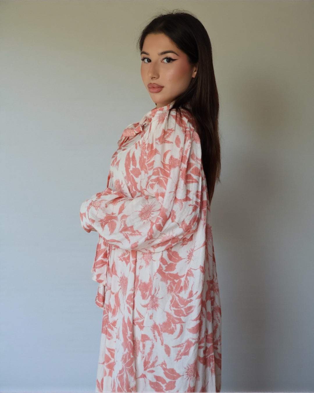 Платье с мягкими лентами (цветы)