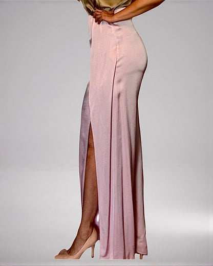 Split Leg Palazzo Pants Pink