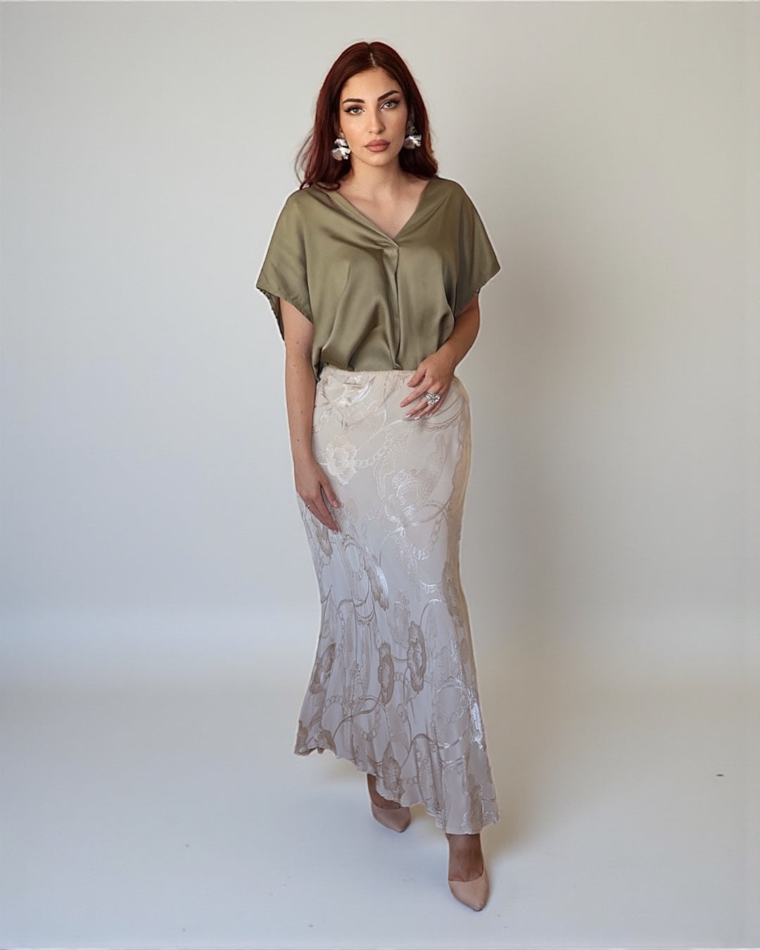 Юбка с цветочным принтом Rosa Italiana