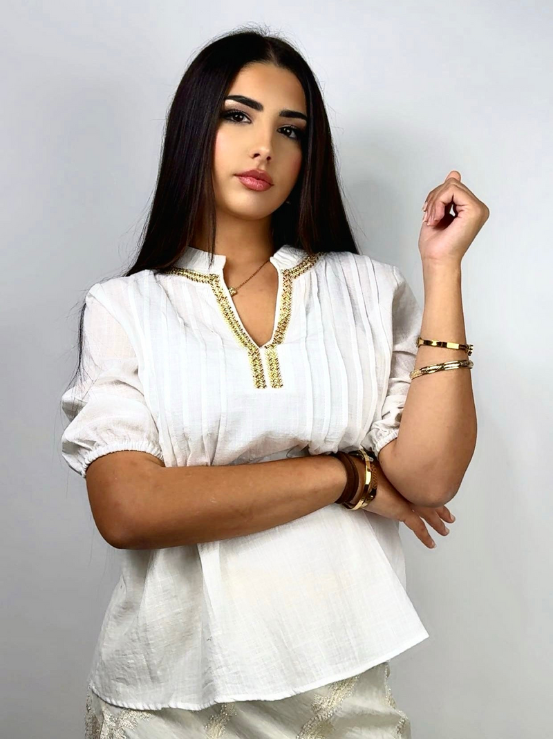 Golden Whisper Blouse