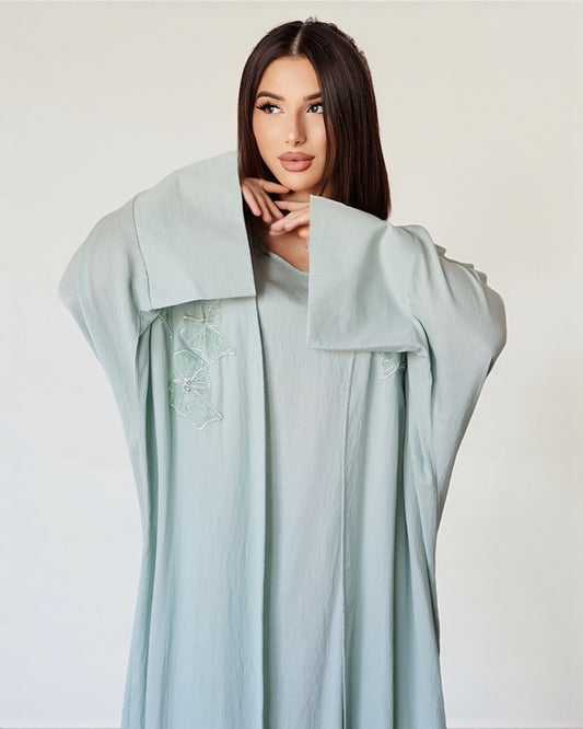 Noor Bloom – Embellished Two-Piece Set (Mint)