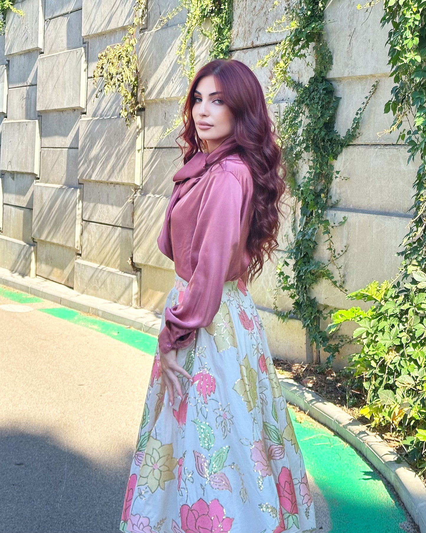 Maharani Bloom – Embroidered Royal Skirt