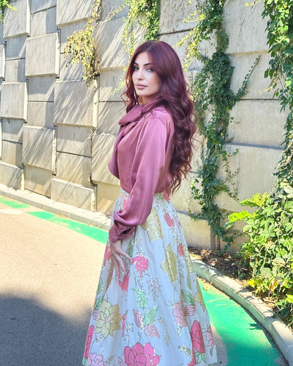 Maharani Bloom – Embroidered Royal Skirt