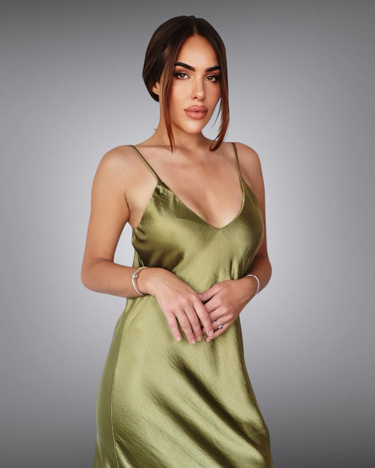 Evening Dress Khaki