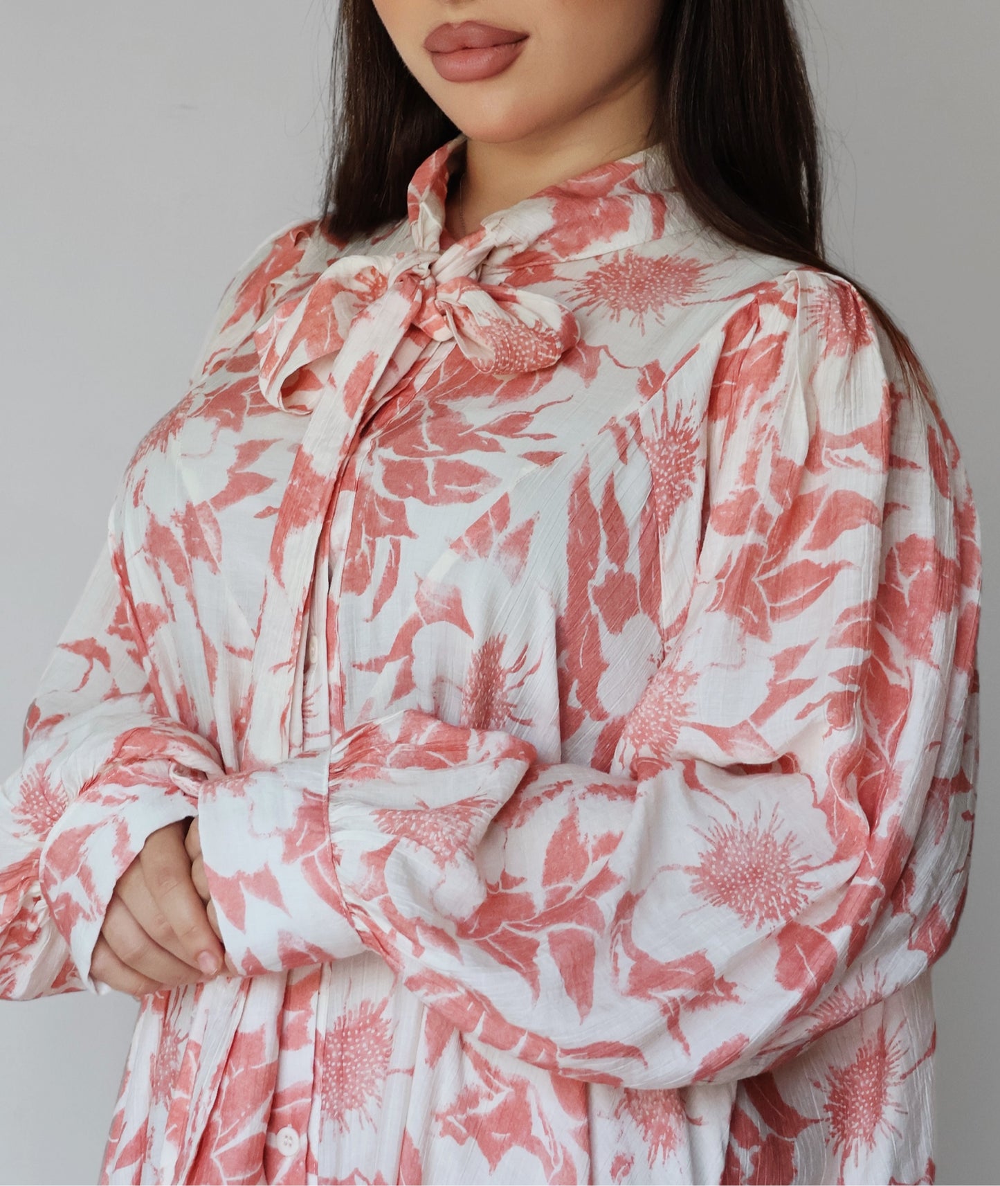 Платье с мягкими лентами (цветы)