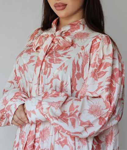 Платье с мягкими лентами (цветы)