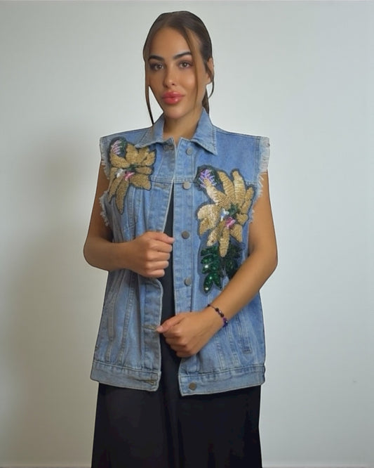 Denim Jeans Vest
