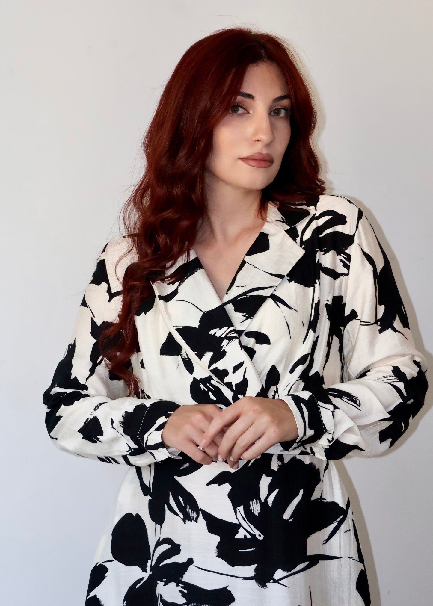 Monochrome Wrap Elegance