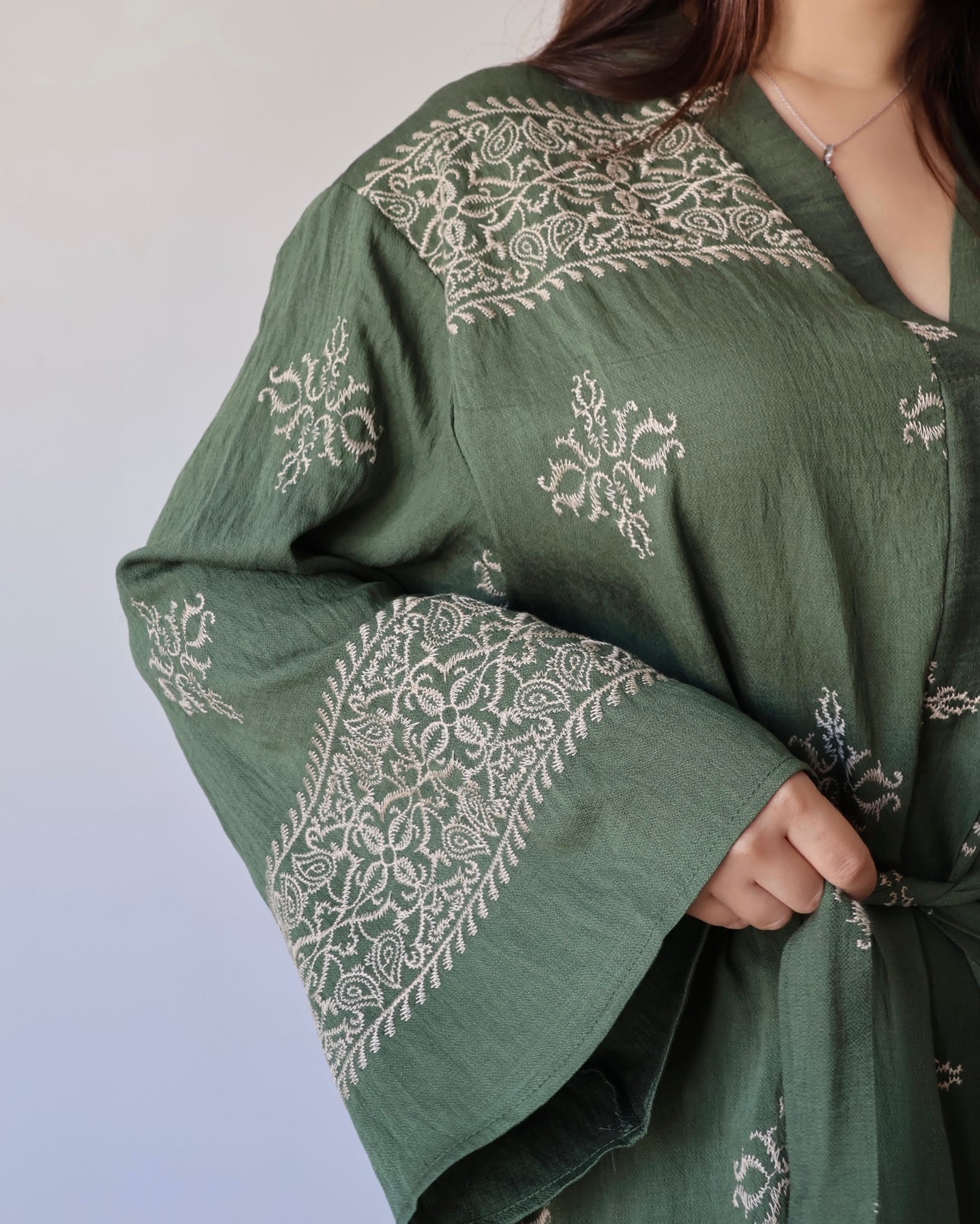 Layla – Robe longue brodée