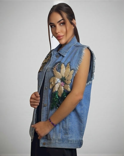 Denim Jeans Vest