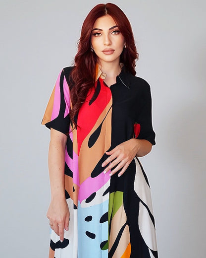 Chemise à feuilles