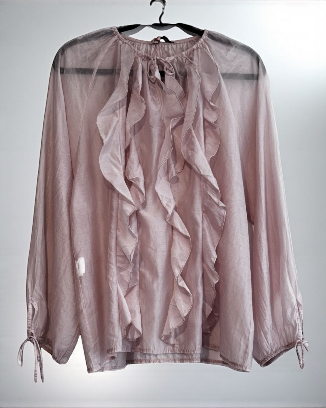 Ruffle Blouse (Pink)