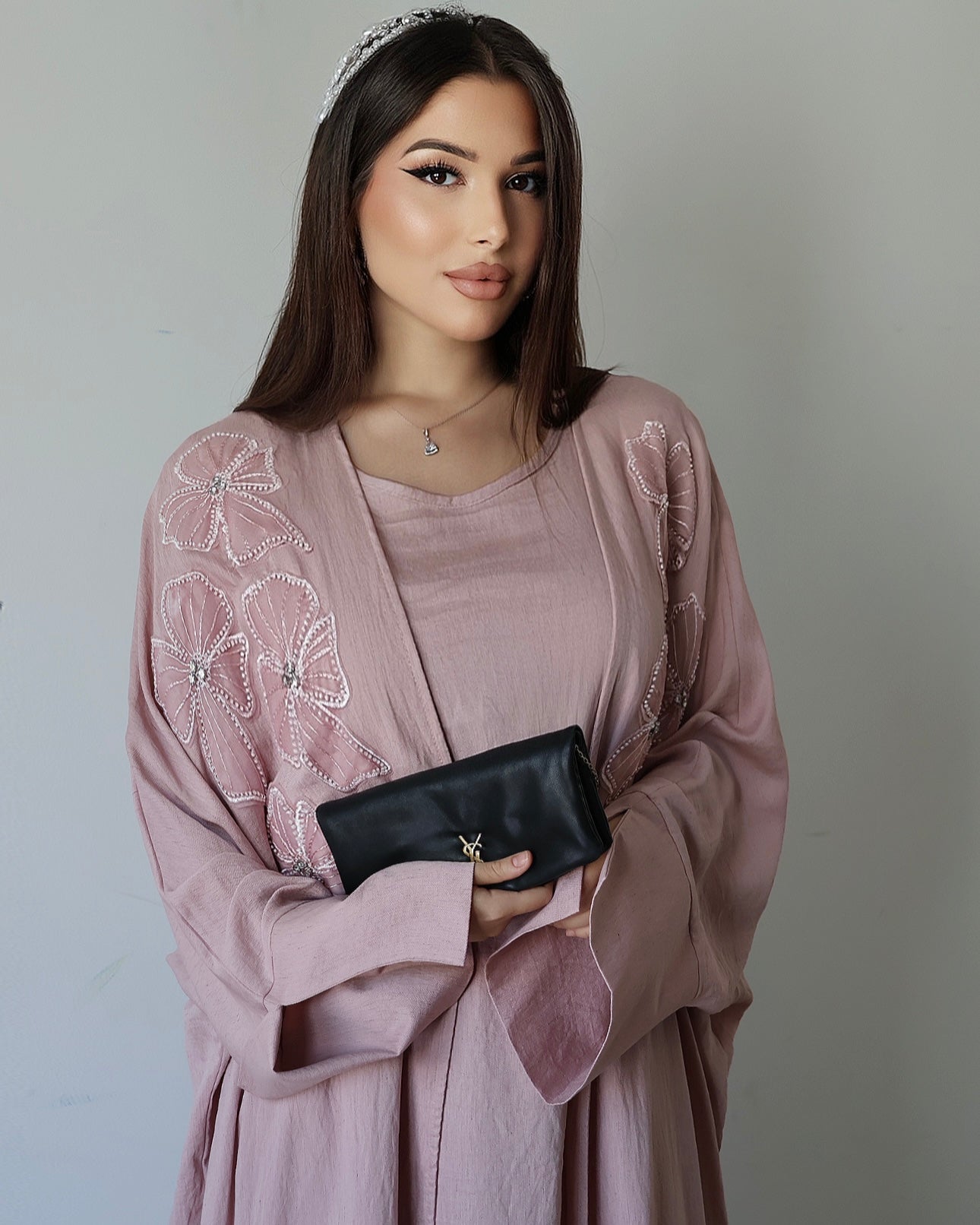 Noor Bloom – Украшенный комплект из двух предметов (Пыльная роза) 