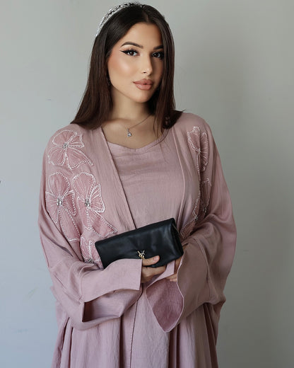 Noor Bloom – Украшенный комплект из двух предметов (Пыльная роза) 