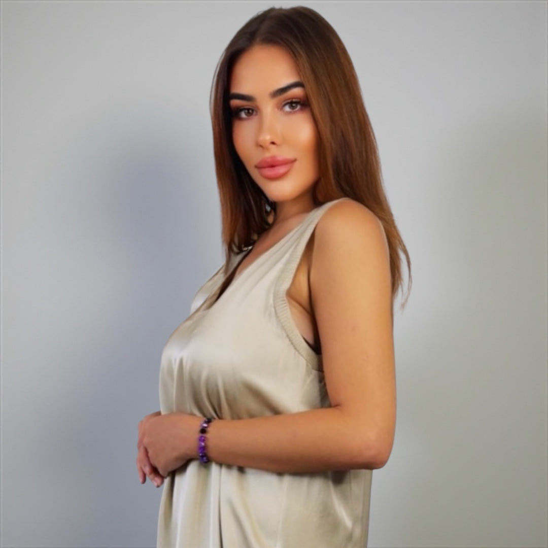 Aura Maxi Dress Wings Dark Beige