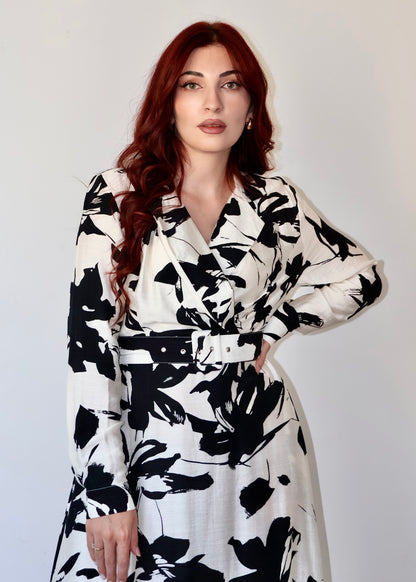 Monochrome Wrap Elegance