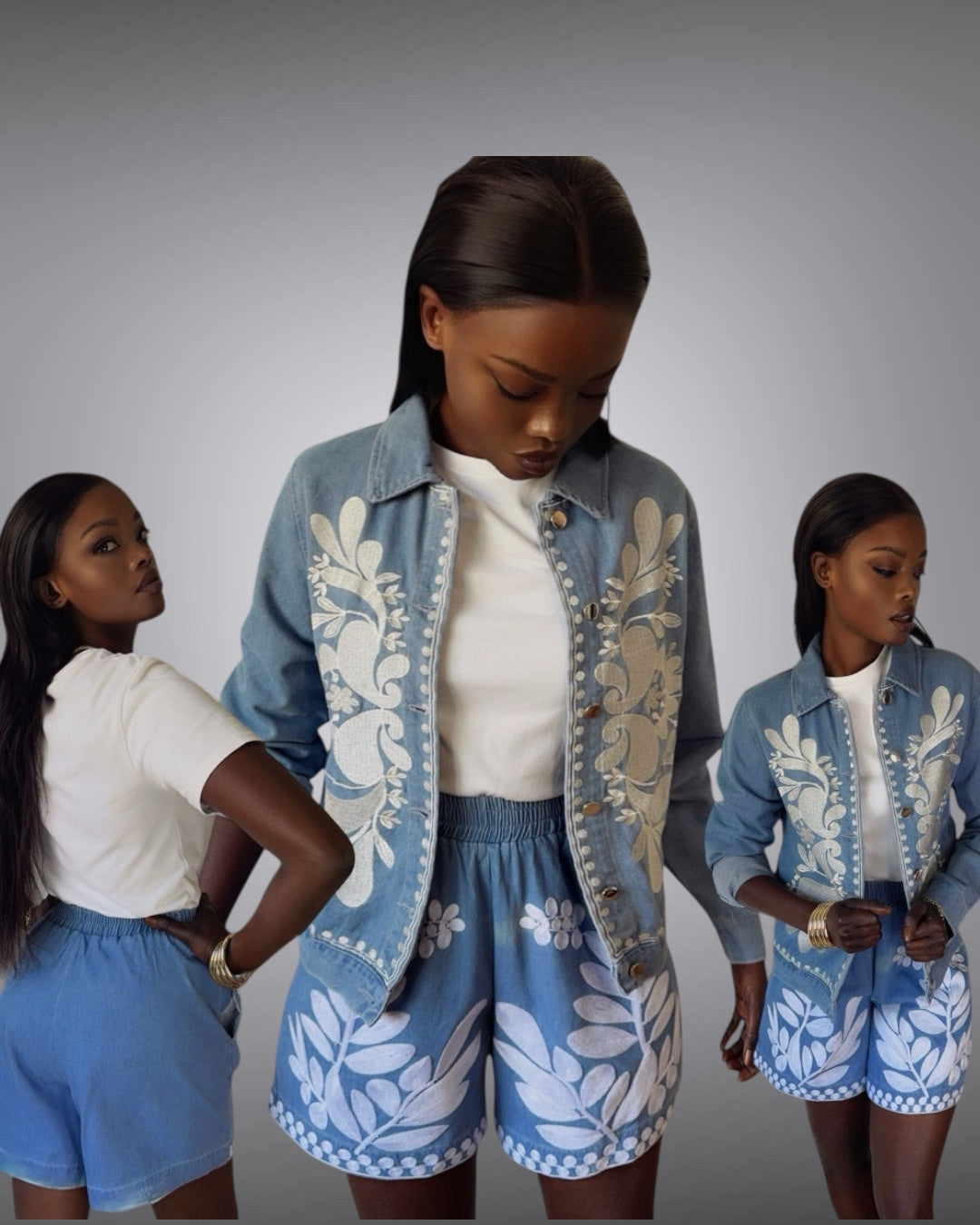 Denim Jacket Uzory