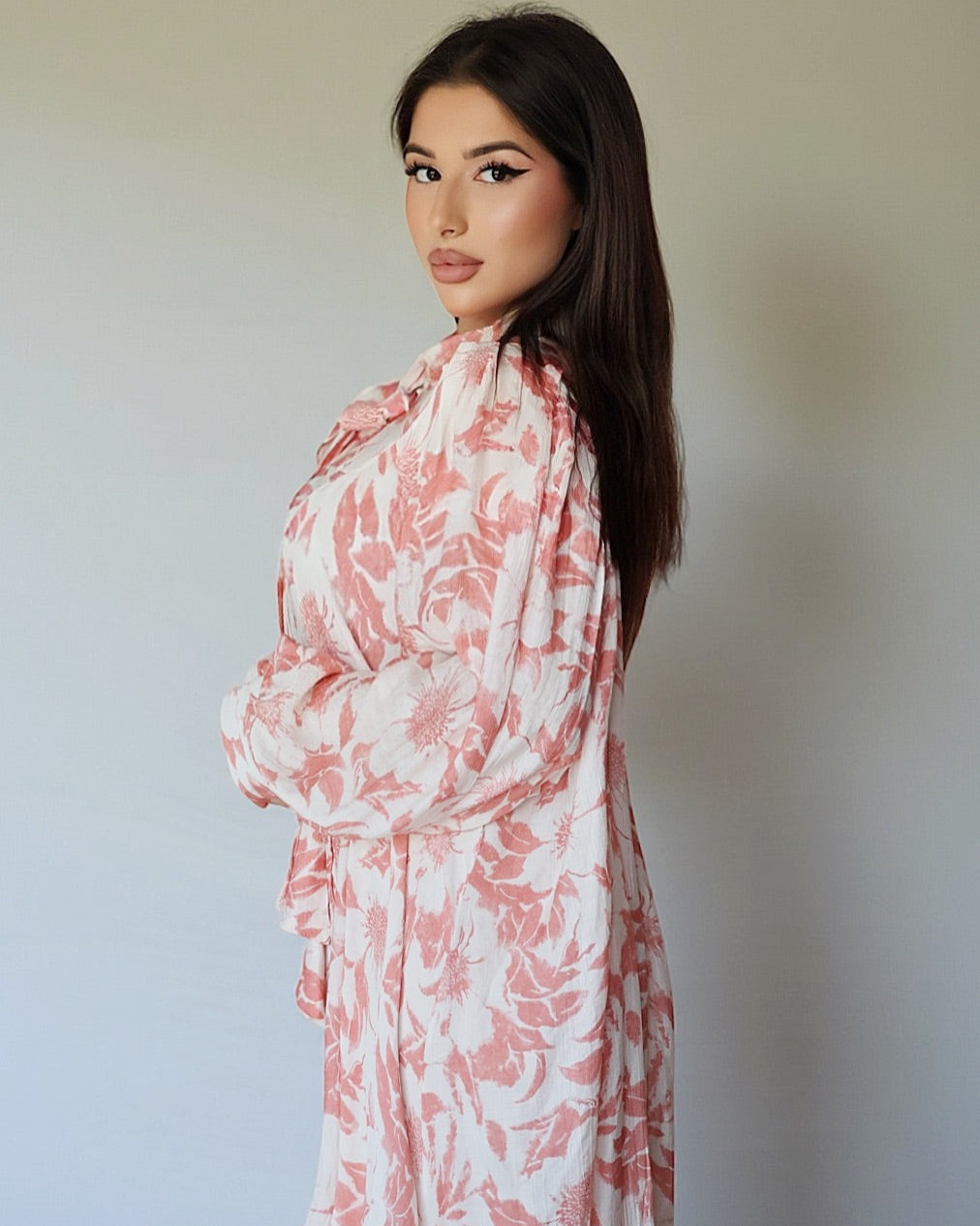 Платье с мягкими лентами (цветы)