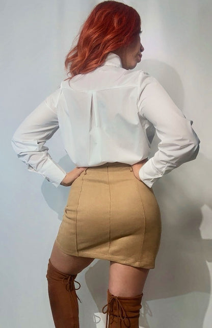 Блузка с бантом из вуали (белая)