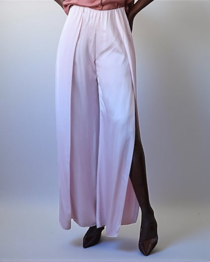 Split Leg Palazzo Pants Pink