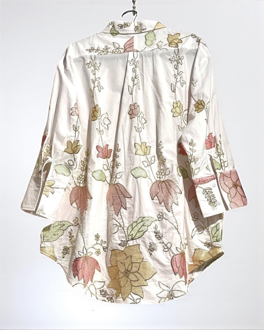 Zahara – Sequin & Embroidered Shirt (Oversize)