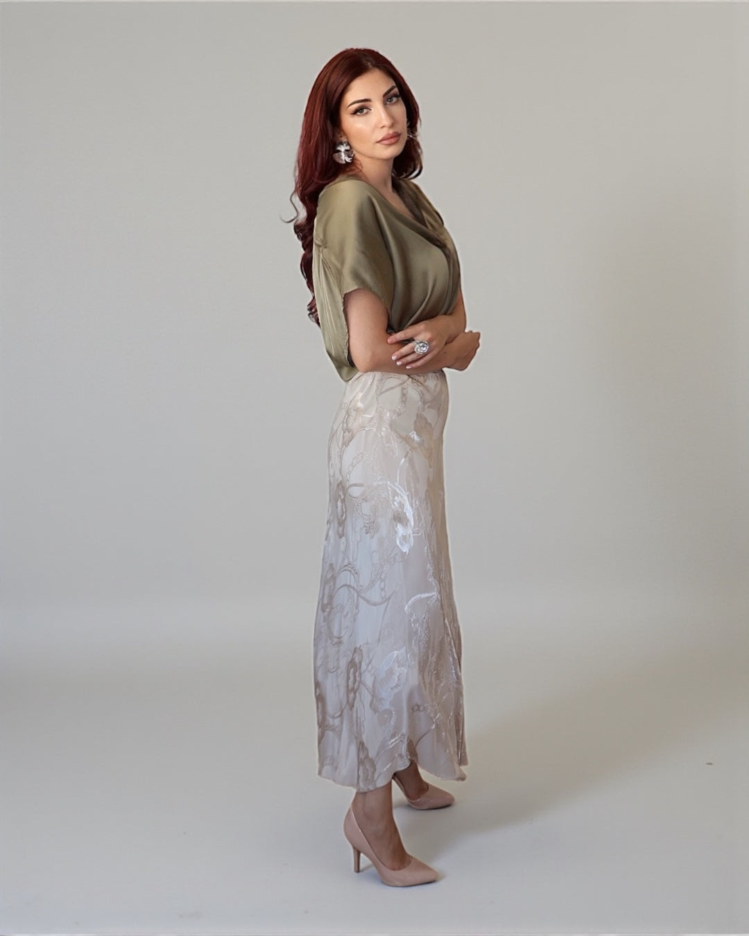 Юбка с цветочным принтом Rosa Italiana