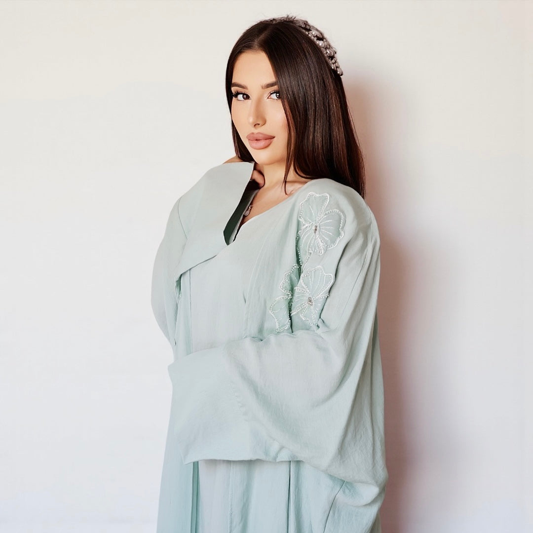 Noor Bloom – Украшенный комплект из двух предметов (цвет мяты)