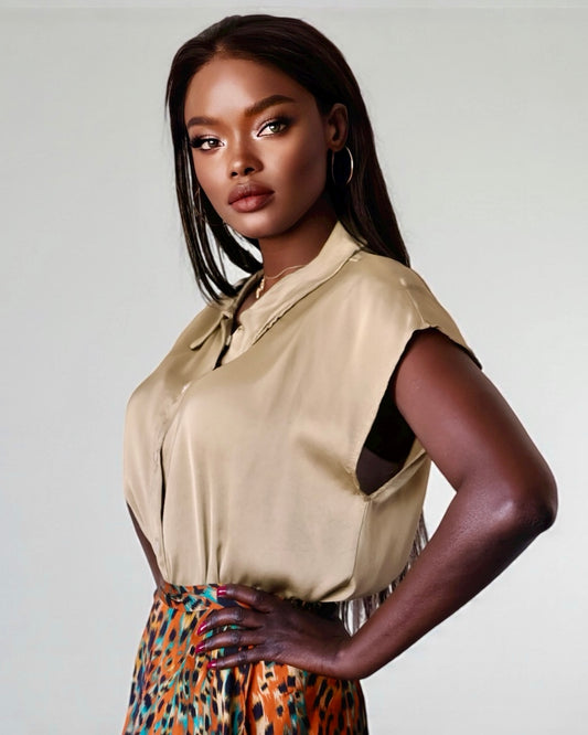 Collared Shirt (Khaki)