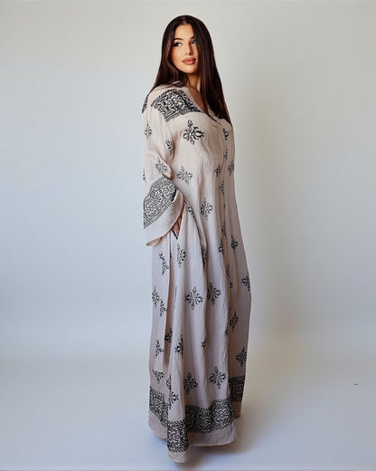 Layla – Robe longue brodée