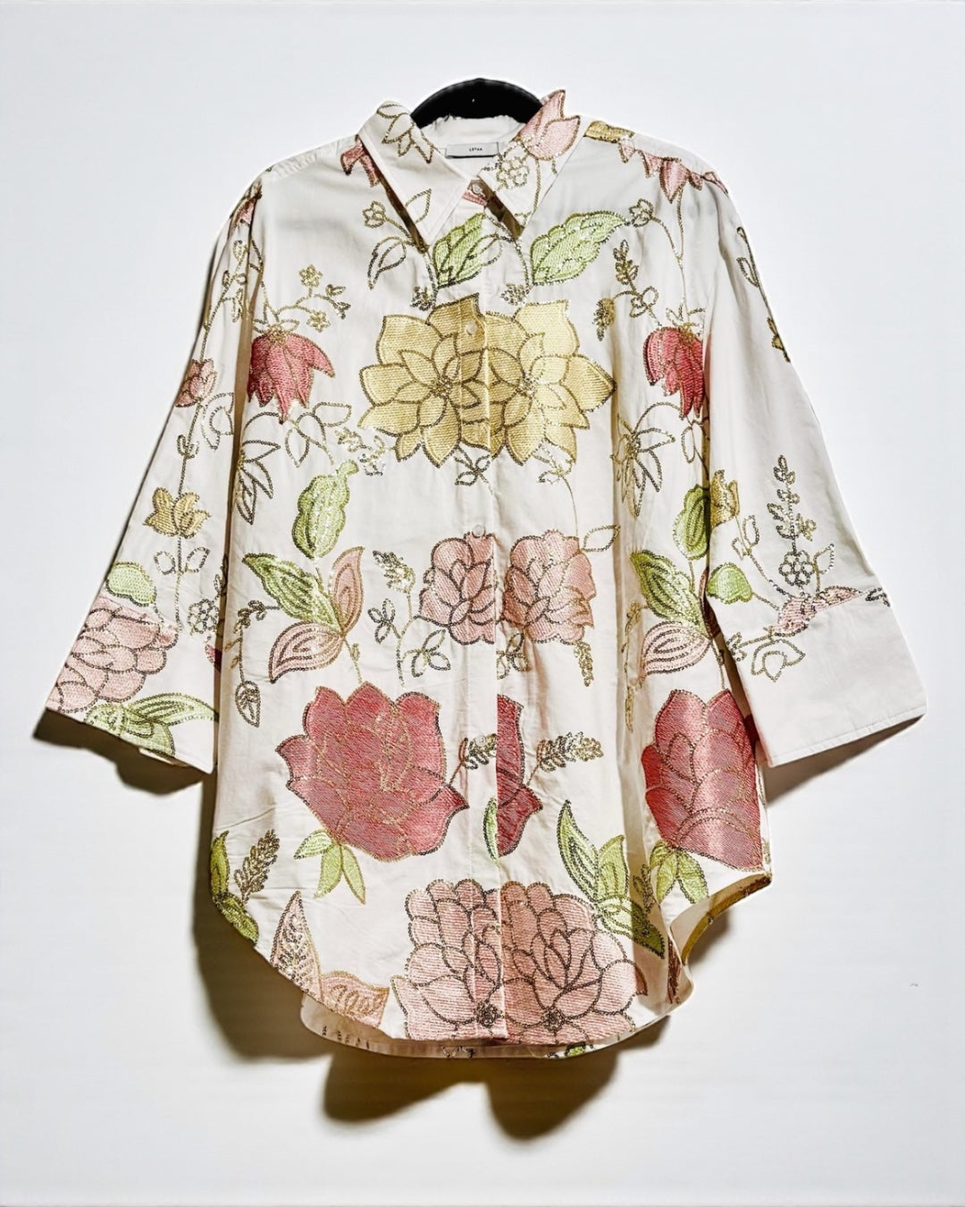 Zahara – Sequin & Embroidered Shirt (Oversize)