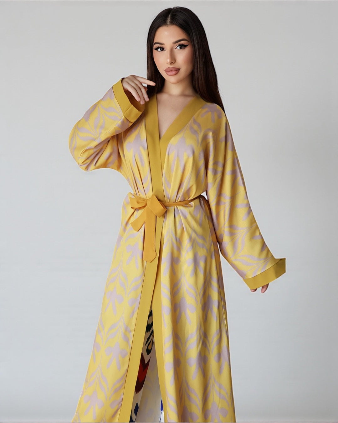 Узбекская традиционная туника из льна