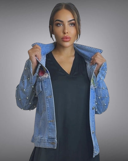 Denim Plaid Jacket
