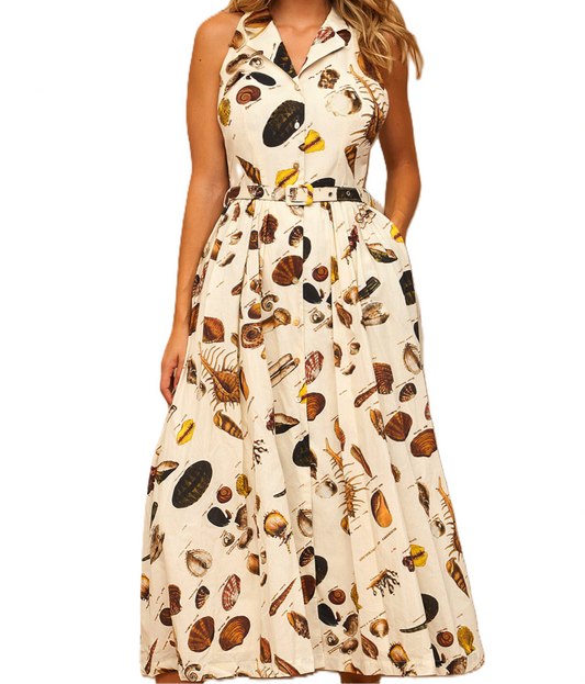 Seashell Vintage Cotton Dress