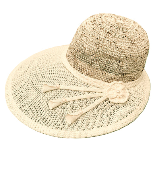 Long Sun Hat Beige