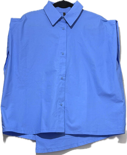 Indigo Pop –  Cotton Shirt (Oversize)